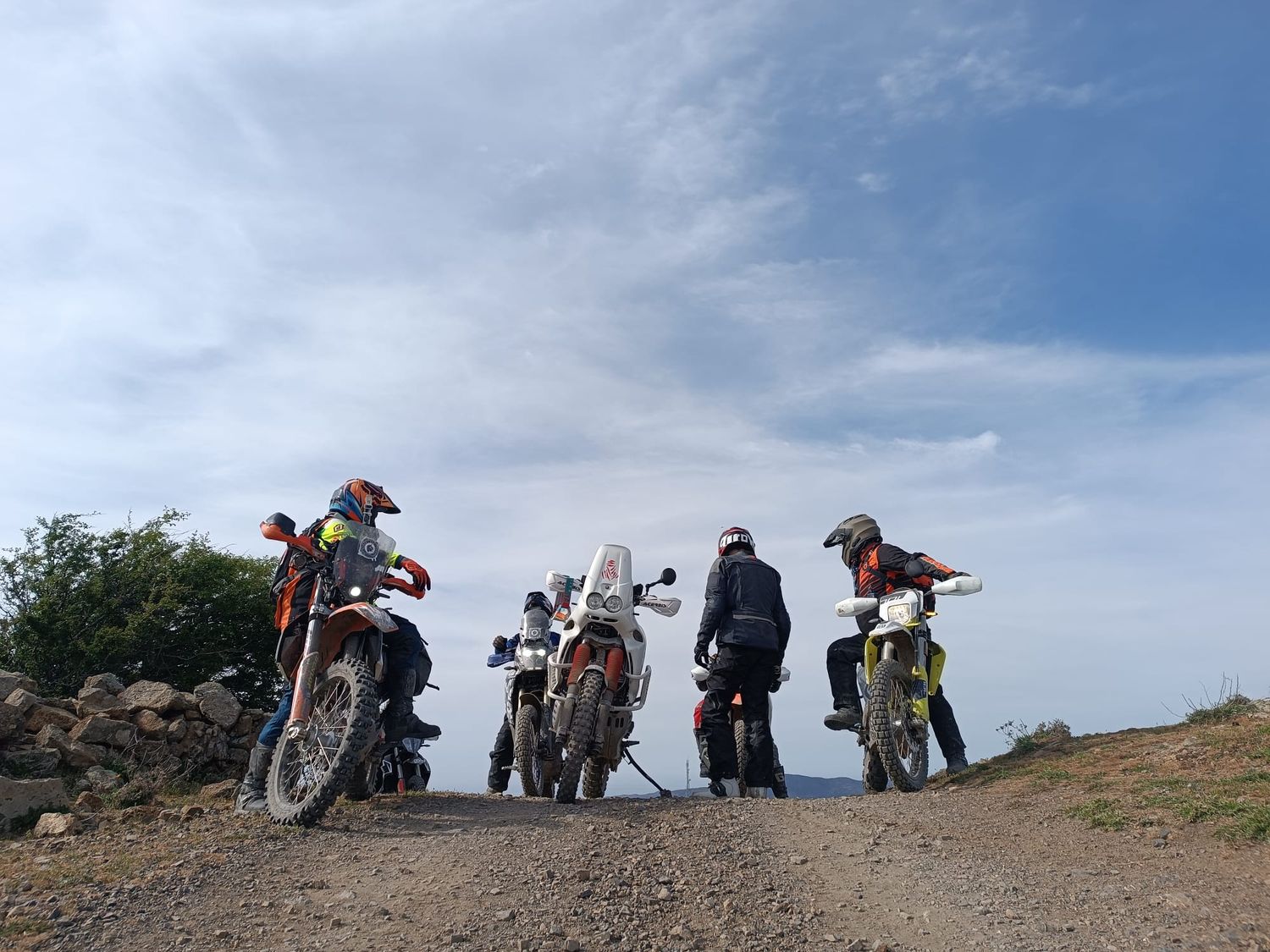 Il gruppo in cresta